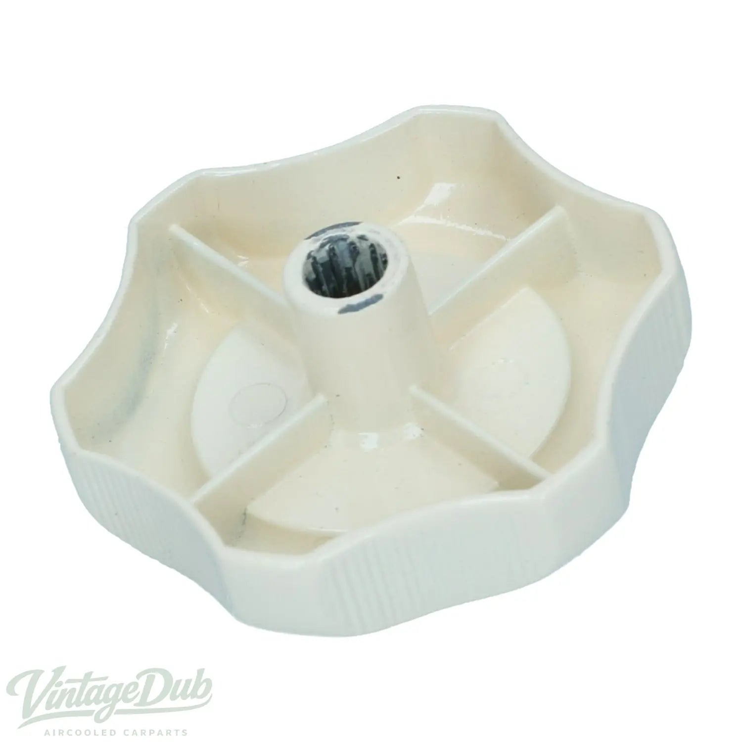 VW T2 draaiknop Westfalia lamellenraam louvreruit – Wit metaal — VintageDub