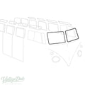 Voorruitrubber L/R, per stuk voor T1 — VintageDub