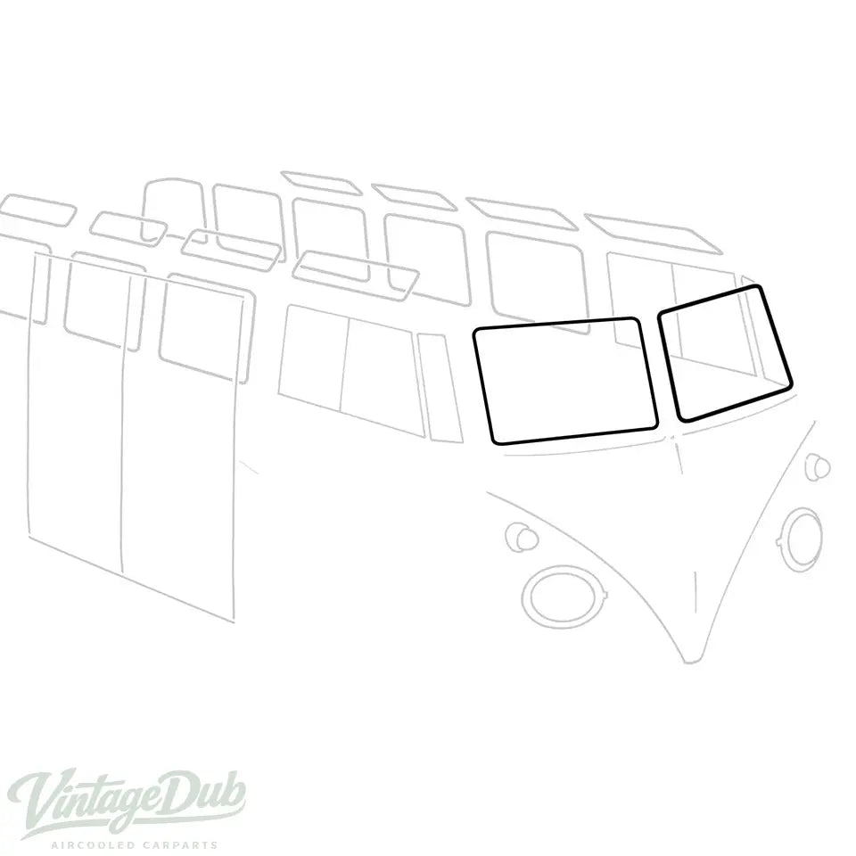 Voorruitrubber L/R, per stuk voor T1 — VintageDub