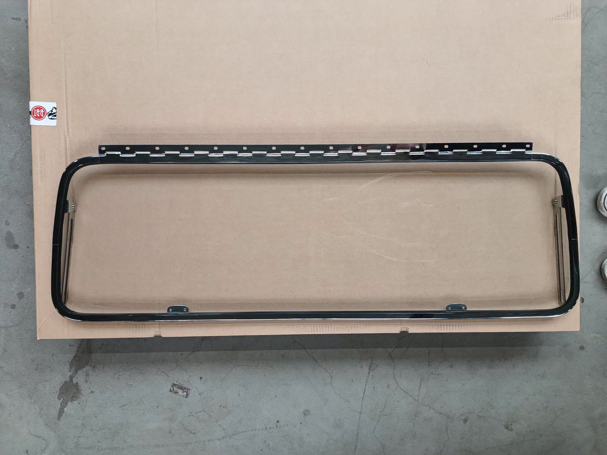VW T1, T2 Bus | Safari ruit, achteraan, High Quality verchroomd, compleet | 08/63-07/79