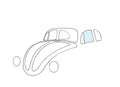 Deurruit links voor Kever — VintageDub