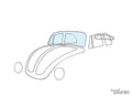 Voorruit kever Cabrio voor Kever — VintageDub