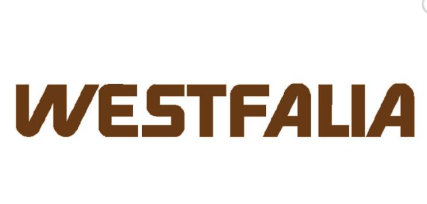Sticker 'WESTFALIA', Brown, 45x6cm