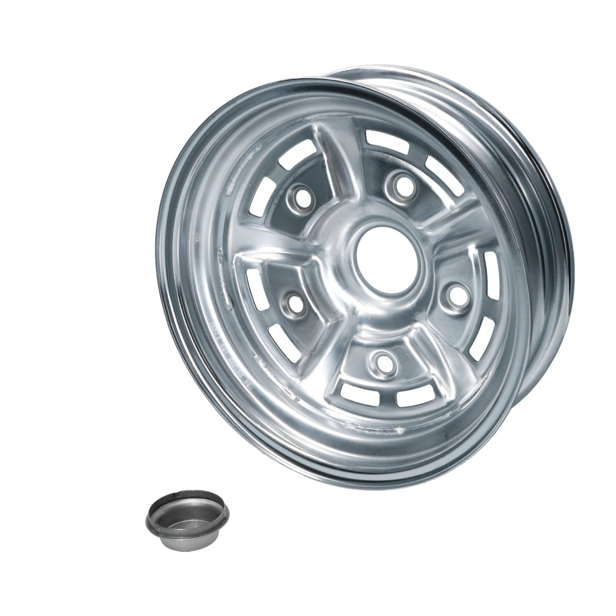 BBT Sprintstar 5,5 x 15", ET +15 chroom/zwart, 5-gaats (5x205) velg
