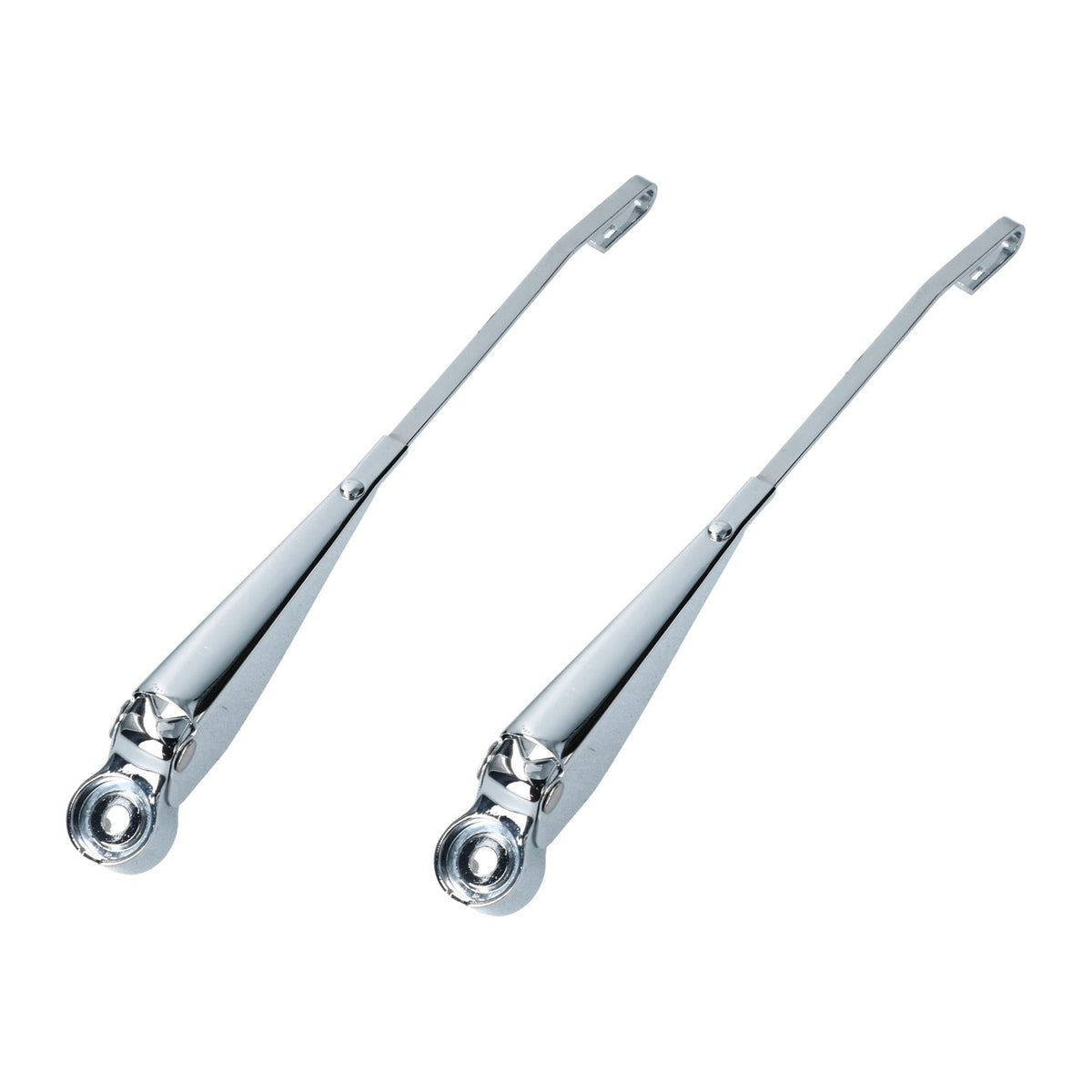 Ruitenwisserarmen set links + rechts, chroom – VW Kever 1200L, 1300 – OEM 111 955 407H + 111 955 408H