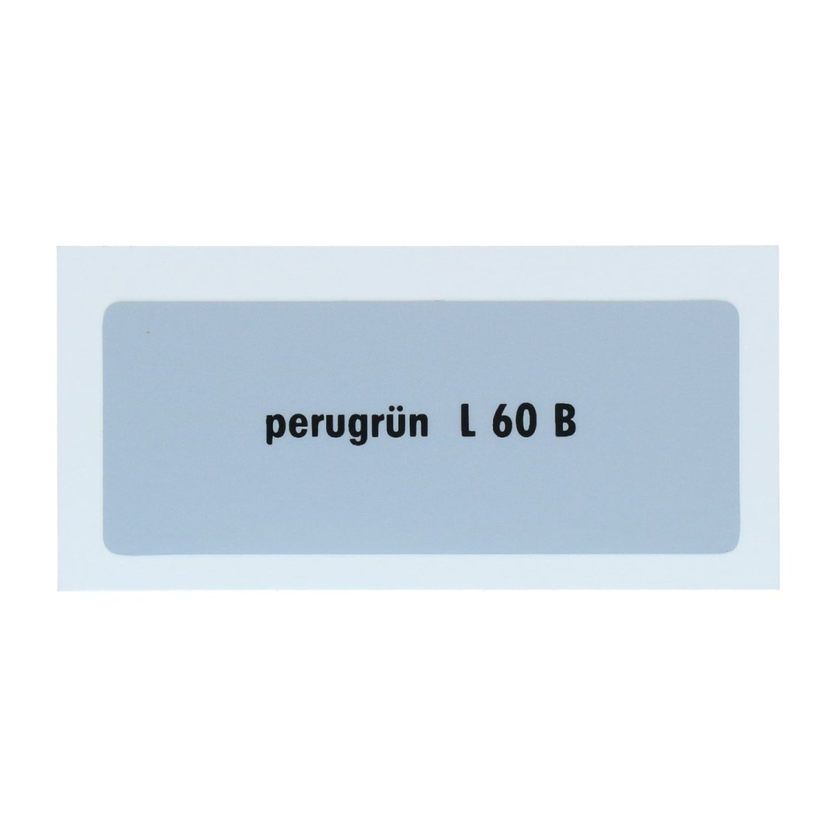 Kleurcode sticker L60B - perugrün – VW T1 Bus, T2 Bus, Kever, KG, T3 Bus, Type 3, Type 181