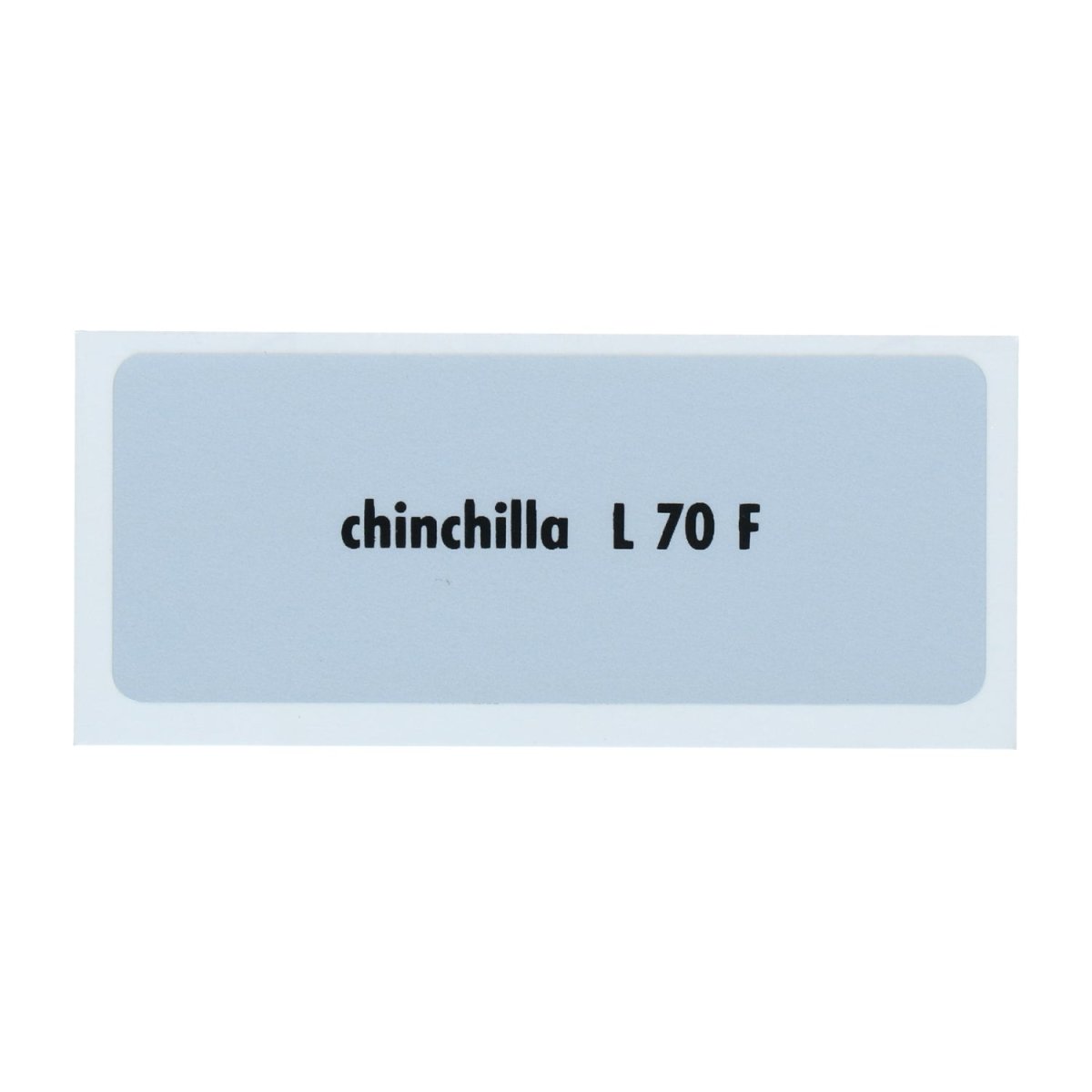 Kleurcode sticker L70F - chinchilla – VW T1 Bus, T2 Bus, Kever, KG, T3 Bus, Type 3, Type 181