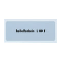 Kleurcode sticker L80E - hellelfenbein voor VW T1 Bus, T2 Bus, Kever en Karmann Ghia - VintageDub