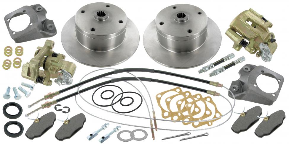VW Kever / Karmann Ghia | Schijfremmen set achterzijde (4 x 130 mm)