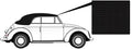 VW Kever | TMI Cabriolet kap vinyl zwart | Kever t/m 07/57 | 151871035E