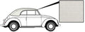 VW Kever | Cabriolet kap vinyl wit