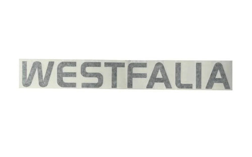 Sticker 'WESTFALIA', zilver, 45x6cm
