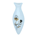 Budvase Ceramic, Gold/black floral pattern