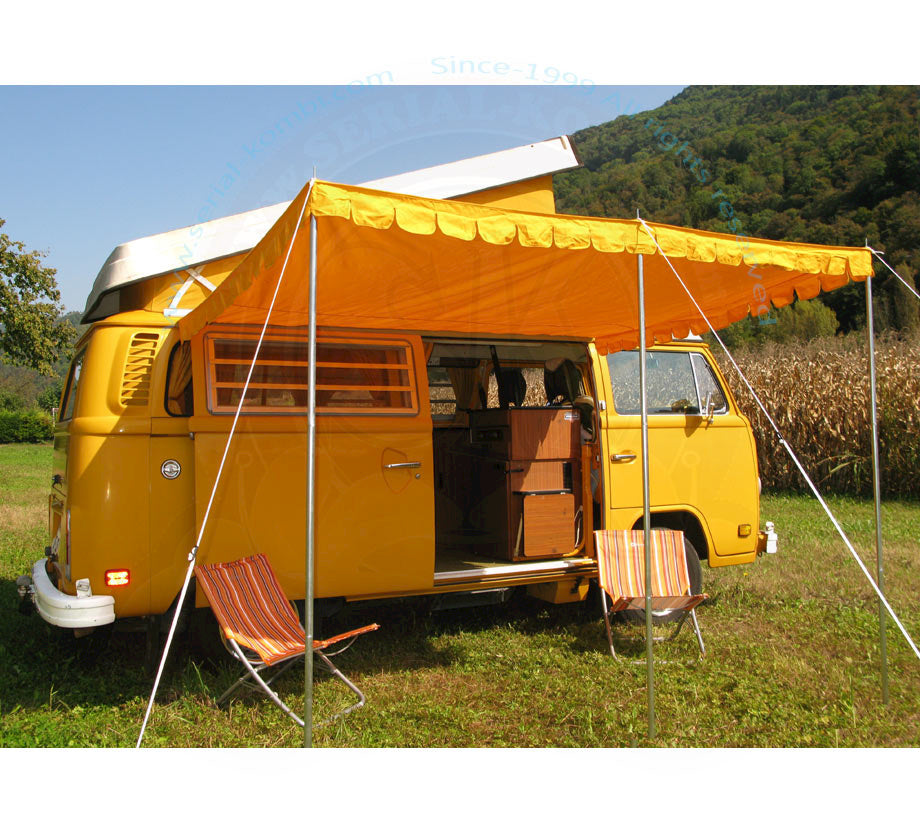 VW T2 Bus | Vintage zonneluifel geel/oranje, t/m 07/79