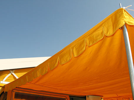 VW T2 Bus | Vintage zonneluifel geel/oranje, t/m 07/79