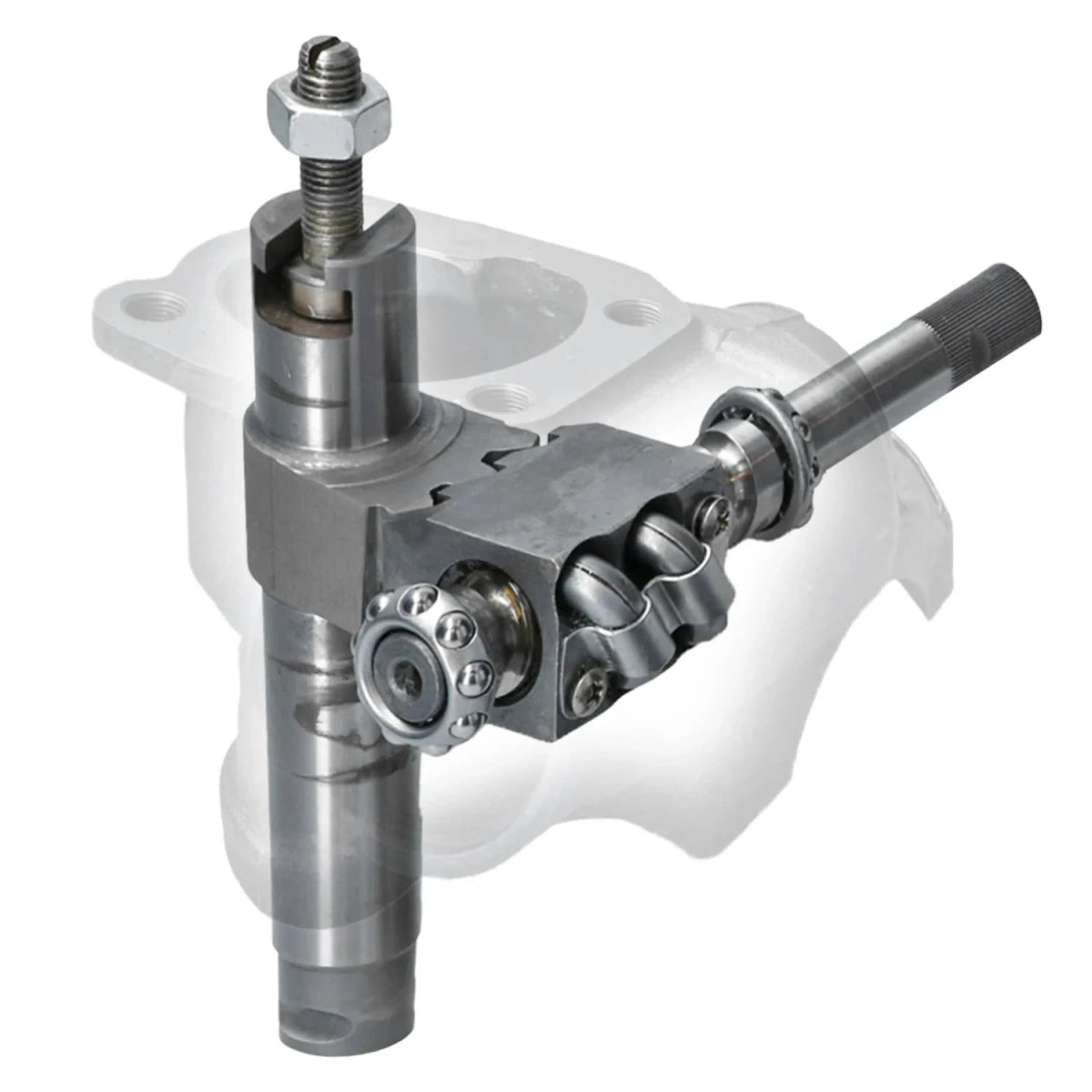 Stuurhuis met kogelomloop recirculerende kogellagertechnologie – VW Kever, KG, Type 3, Type 181 – OEM 113 415 061C – detail 6