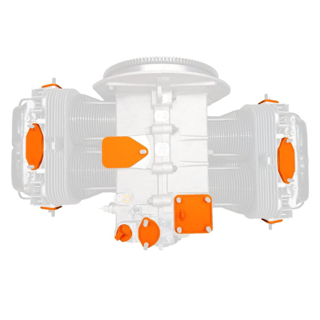 VW T1, T2, Kever, KG | Motor afsluitdoppen set (10-delig) - dubbelpoorts