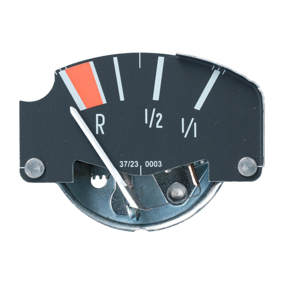 Benzinemeter, grijs detail — T2